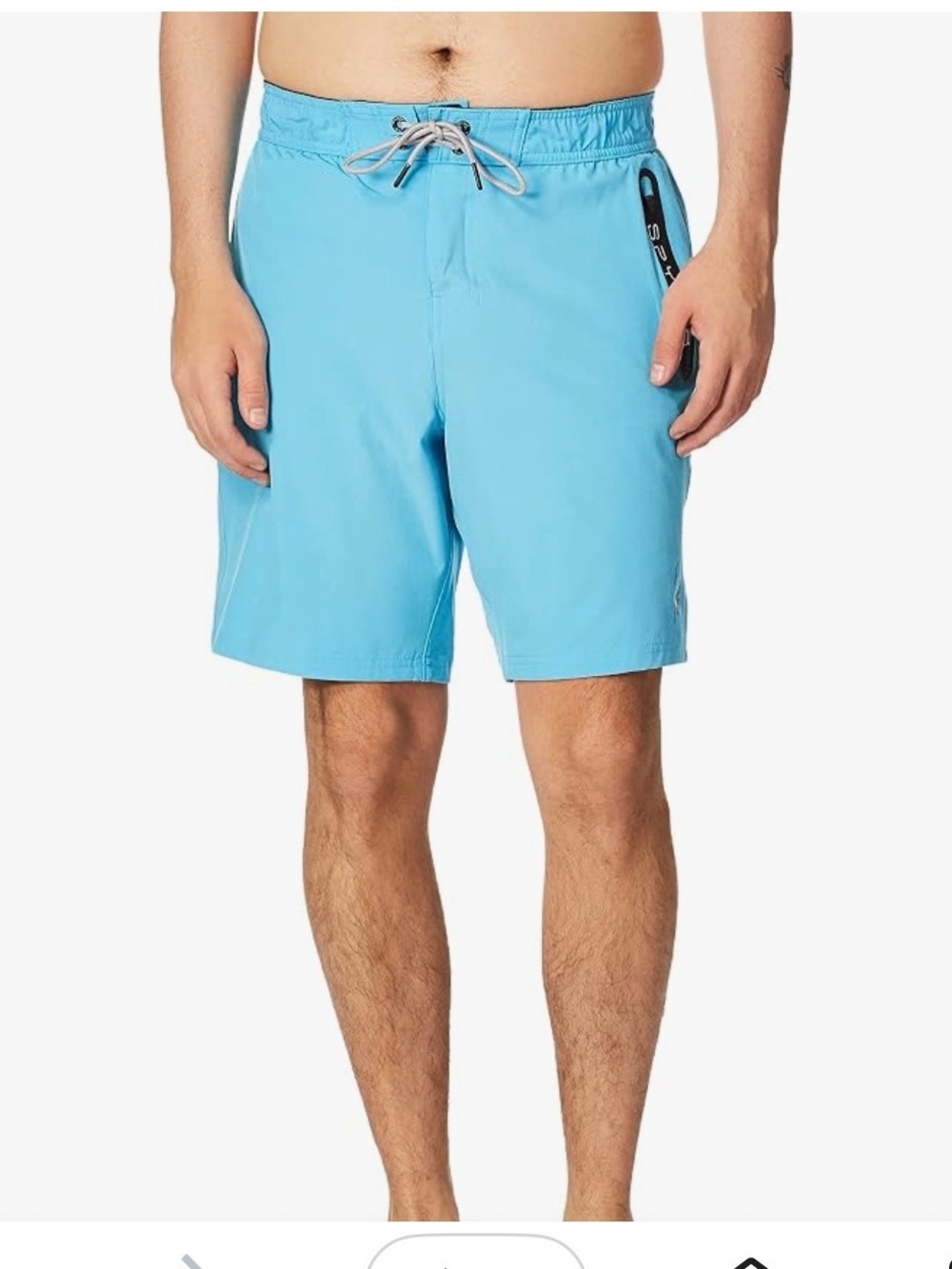 Spyder Men's Sky Blue Swim Trunks with Drawcord